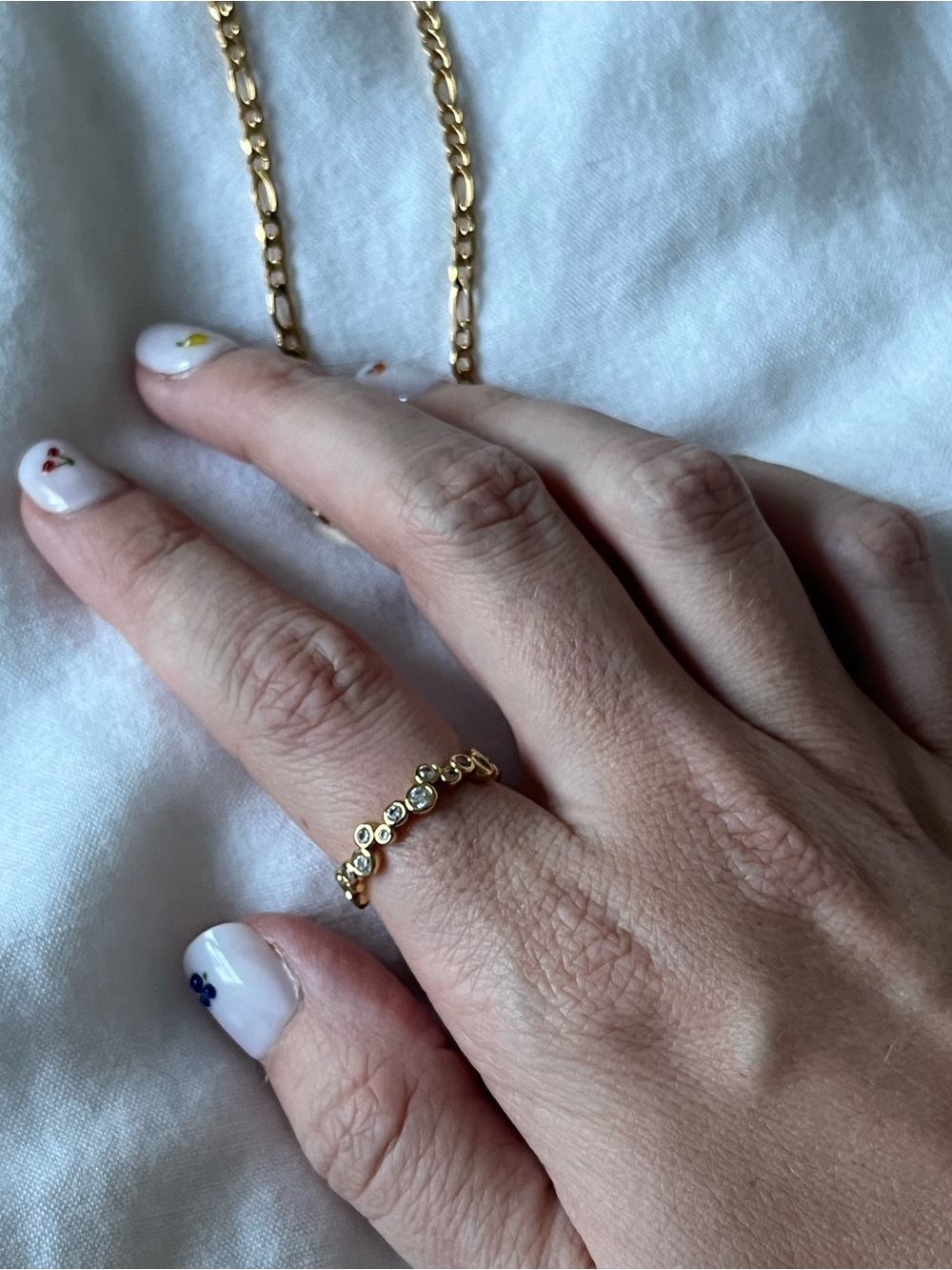 Jo & Company Gold Plated Disney Inspired Hidden Mickey Necklace & Ring Set - Picture 3 of 5